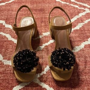 Zara Pom Pom heels